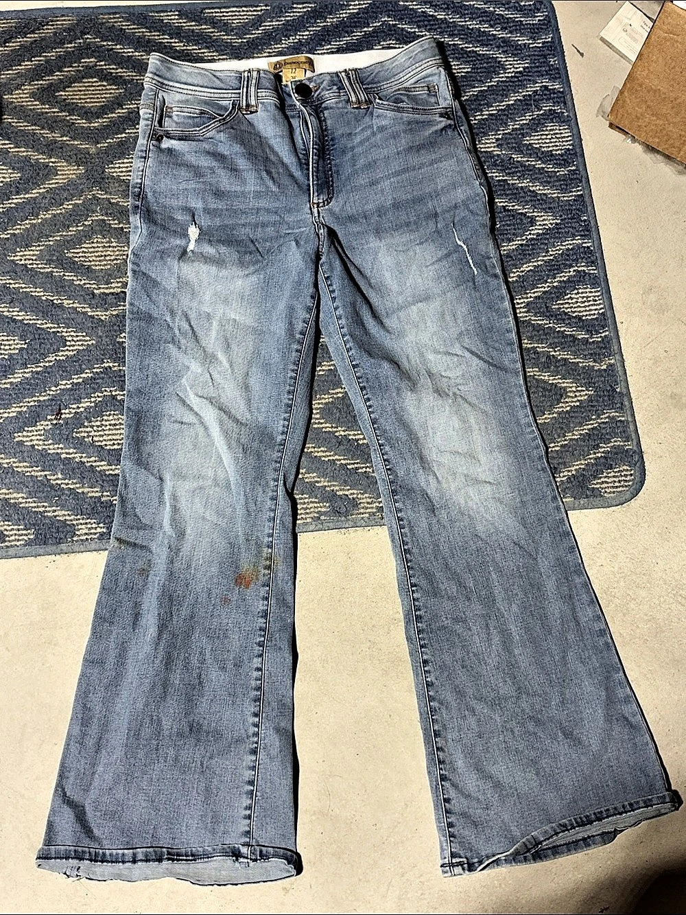 Democracy Ab-Solution Flare Jeans Blue Waist 12